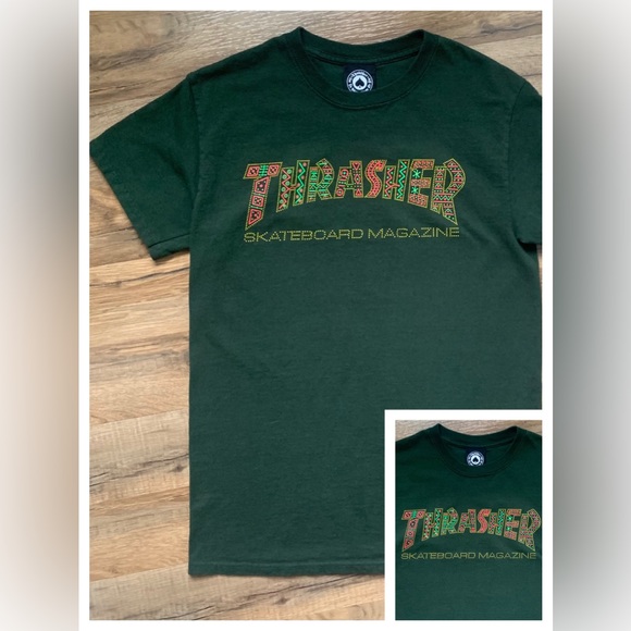 🛹Thrasher 100% cotton Size -S EUC No flaws to 📝 Live to Skate  Skate or Die - Picture 7 of 12